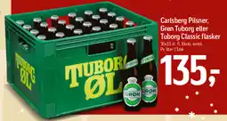 Føtex Carlsberg Pilsner, Grøn Tuborg eller Tuborg Classic flasker tilbud