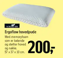 Føtex NORDISK FJER Ergoflow hovedpude tilbud
