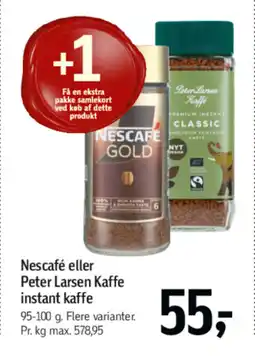 Føtex Nescafé eller Peter Larsen Kaffe instant kaffe tilbud
