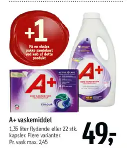 Føtex A+ vaskemiddel tilbud