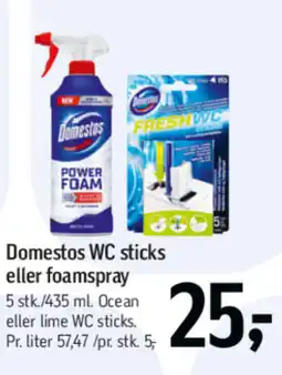 Føtex Domestos WC sticks eller foamspray tilbud