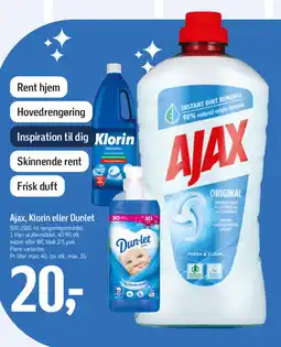 Føtex Ajax, Klorin eller Dunlet tilbud