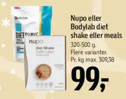 Føtex Nupo eller Bodylab diet shake eller meals tilbud