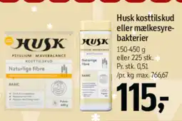 Føtex Husk kosttilskud eller mælkesyre- bakterier tilbud