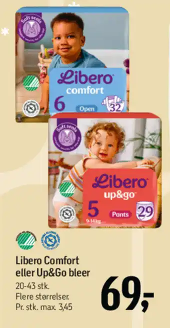 Føtex Libero Comfort eller Up&Go bleer tilbud