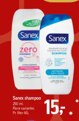 Føtex Sanex shampoo tilbud
