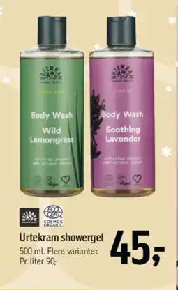 Føtex Urtekram showergel tilbud