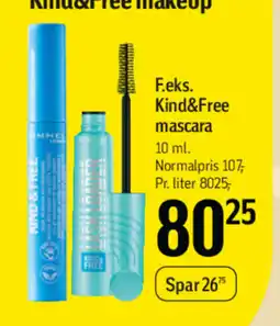 Føtex F.eks. Kind&Free mascara tilbud