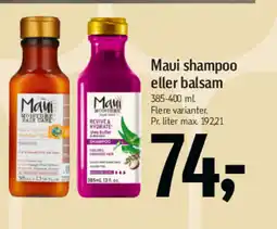 Føtex Maui shampoo eller balsam tilbud