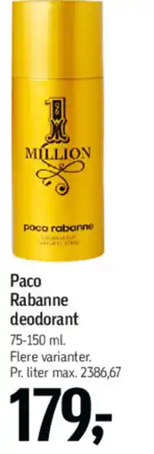 Føtex Paco Rabanne deodorant tilbud