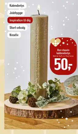 Føtex Ren stearin kaldenderlys tilbud