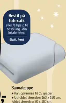 Føtex Saunatæppe tilbud