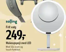 Føtex Salling makeupspejl med led tilbud