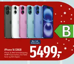 Føtex iPhone 16 128GB tilbud