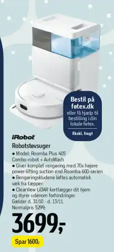 Føtex Irobot robotstøvsuger tilbud