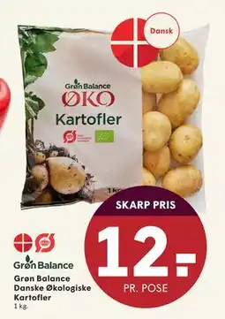 SPAR Grøn Balance Danske Økologiske Kartofler, DKK 12 tilbud