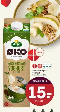 SPAR Arla Økologisk Yoghurt, DKK 15 tilbud