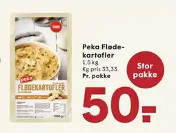 SPAR Peka Flødekartofler, DKK 50 tilbud