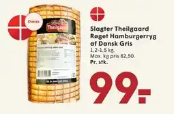SPAR Slagter Theilgaard Røget Hamburgerryg af Dansk Gris, DKK 99 tilbud