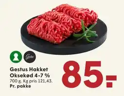SPAR Gestus Hakket Oksekød 4-7 %, DKK 85 tilbud