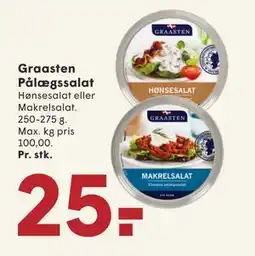 SPAR Graasten Pålægssalat, DKK 25 tilbud