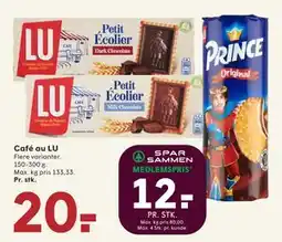 SPAR Café au LU, DKK 20, App-pris tilbud