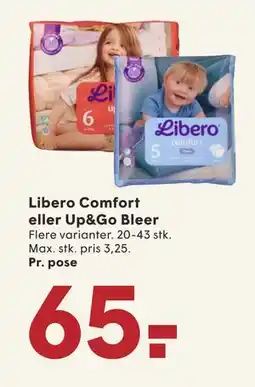 SPAR Libero Comfort eller Up&Go Bleer, DKK 65 tilbud