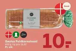 SPAR Gestus Fuldkornstoast, DKK 10 tilbud