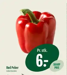 Min Købmand Rød Peber, DKK 6 tilbud
