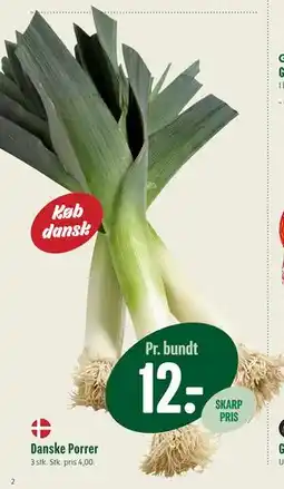 Min Købmand Danske Porrer, DKK 12 tilbud