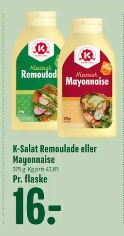 Min Købmand K-Salat Remoulade eller Mayonnaise, DKK 16 tilbud