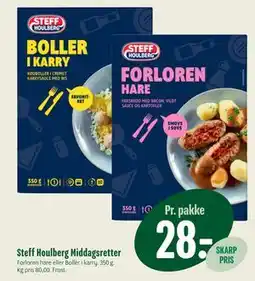 Min Købmand Steff Houlberg Middagsretter, DKK 28 tilbud