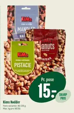 Min Købmand Kims Nødder, DKK 15 tilbud