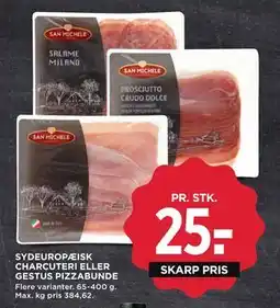 MENY SYDEUROPÆISK CHARCUTERI ELLER GESTUS PIZZABUNDE, DKK 25 tilbud