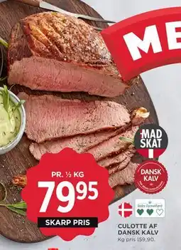 MENY CULOTTE AF DANSK KALV, DKK 79.95 tilbud
