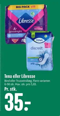 Min Købmand Tena eller Libresse, DKK 35 tilbud
