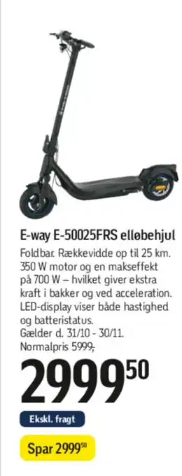 Føtex E-way E-50025FRS elløbehjul tilbud