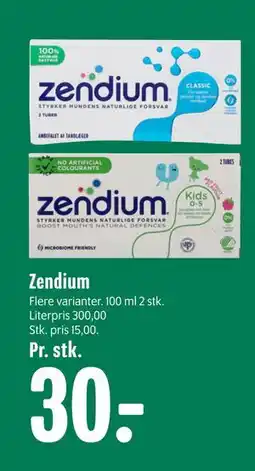 Min Købmand Zendium, DKK 30 tilbud