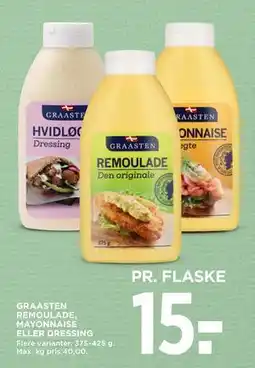 MENY GRAASTEN REMOULADE, MAYONNAISE ELLER DRESSING, DKK 15 tilbud