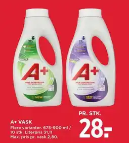 MENY A+ VASK, DKK 28 tilbud