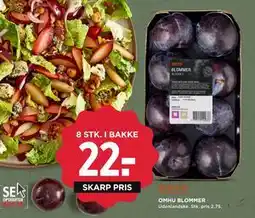 MENY OMHU BLOMMER, DKK 22 tilbud