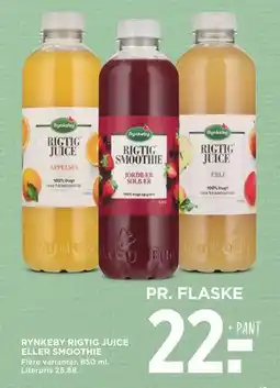 MENY RYNKEBY RIGTIG JUICE ELLER SMOOTHIE, DKK 22 tilbud