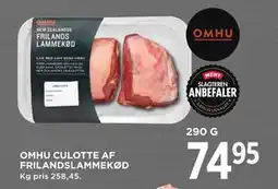 MENY OMHU CULOTTE AF FRILANDSLAMMEKØD, DKK 74.95 tilbud