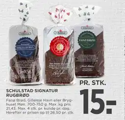 MENY SCHULSTAD SIGNATUR RUGBRØD, DKK 15 tilbud