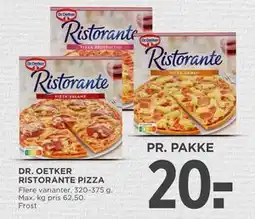 MENY DR. OETKER RISTORANTE PIZZA, DKK 20 tilbud
