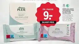 MENY GRØN BALANCE VÅDSERVIETTER ELLER BABY SKUMKLUDE, DKK 9 tilbud