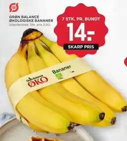 MENY GRØN BALANCE ØKOLOGISKE BANANER, DKK 14 tilbud