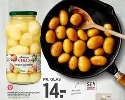 MENY GRØN BALANCE ØKOLOGISKE KARTOFLER PÅ GLAS, DKK 14 tilbud