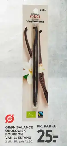 MENY GRØN BALANCE ØKOLOGISK BOURBON VANILJESTANG, DKK 25 tilbud