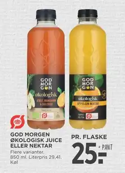 MENY GOD MORGEN ØKOLOGISK JUICE ELLER NEKTAR, DKK 25 tilbud